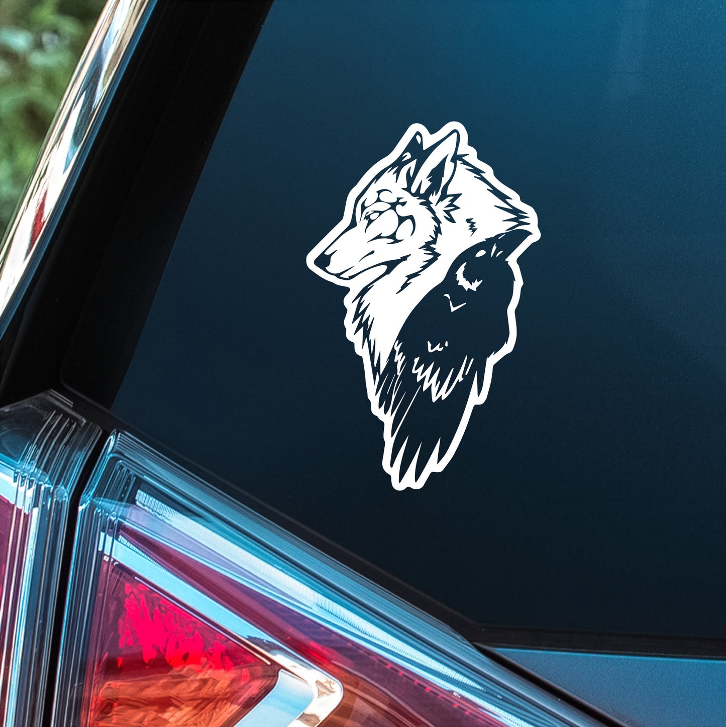Wolf and Raven - Premium Vinyl Decal