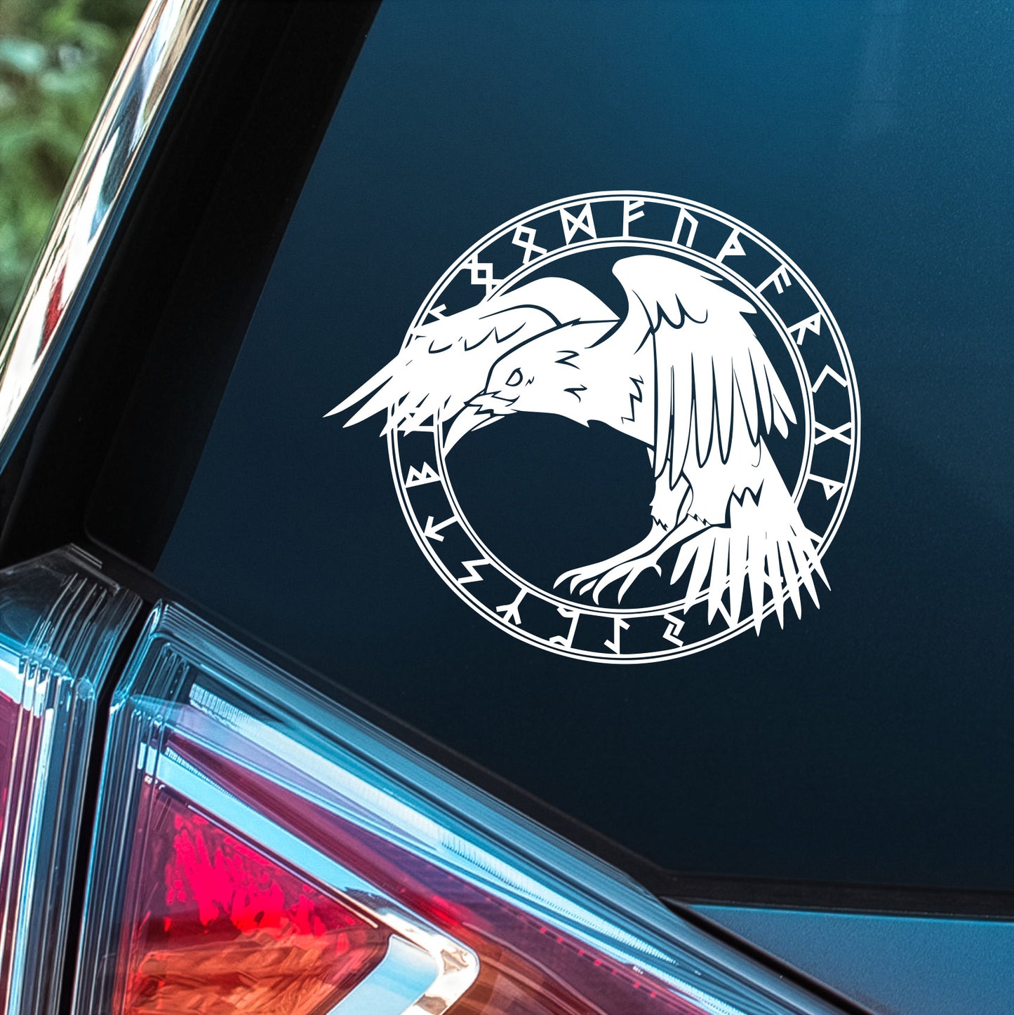 Raven and Runes - Premium Vinyl Decal