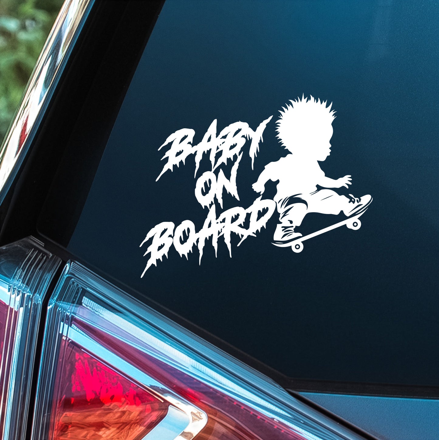 Baby On Board (Skater) - Premium Vinyl Decal