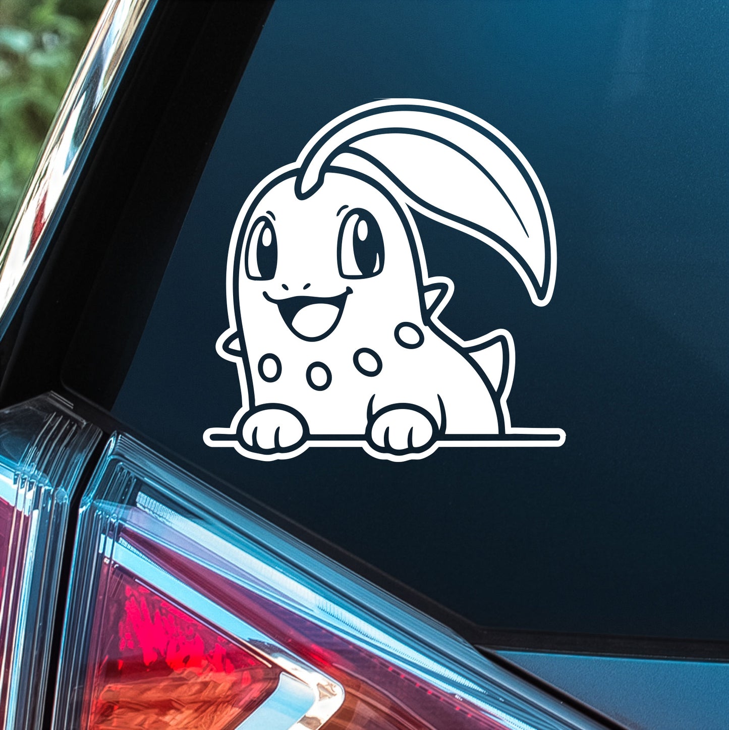 Pokemon (Chicorita Peeker)- Premium Vinyl Decal