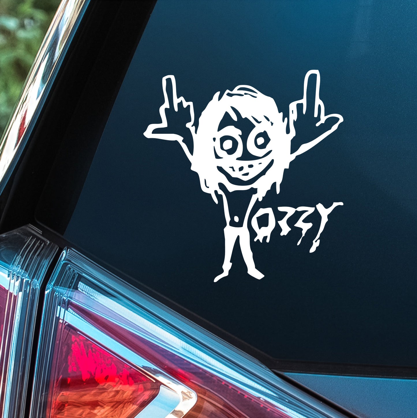 Ozzy Osbourne (Middle Finger Sketch) - Premium Vinyl Decal
