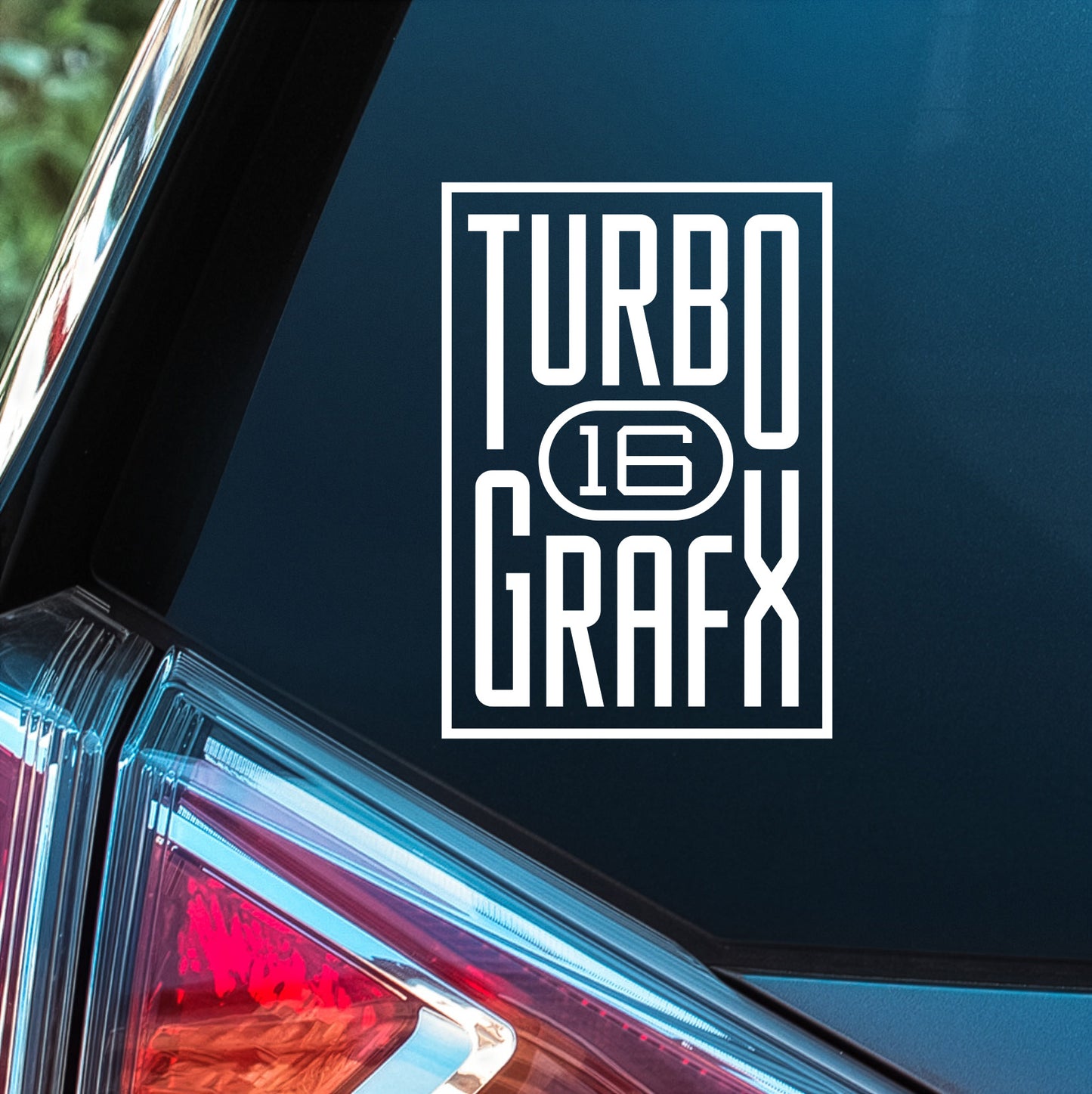 Turbo Grafx 16 Logo - Premium Vinyl Decal