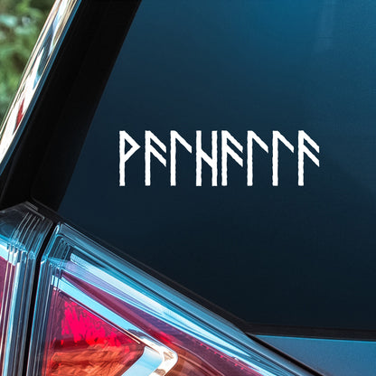 Valhalla (Runic) - Premium Vinyl Decal