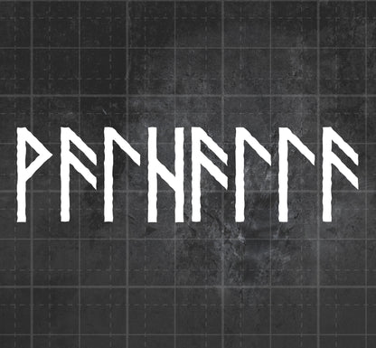 Valhalla (Runic) - Premium Vinyl Decal