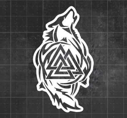 Valknut (Wolves) -  Premium Vinyl Decal
