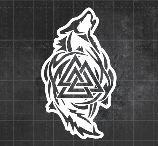 Valknut (Wolves) -  Premium Vinyl Decal