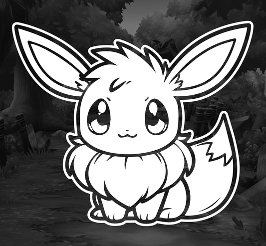 Pokemon (Eevee)- Premium Vinyl Decal