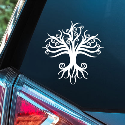 Swirly Tree - Premium Vinyl Decal