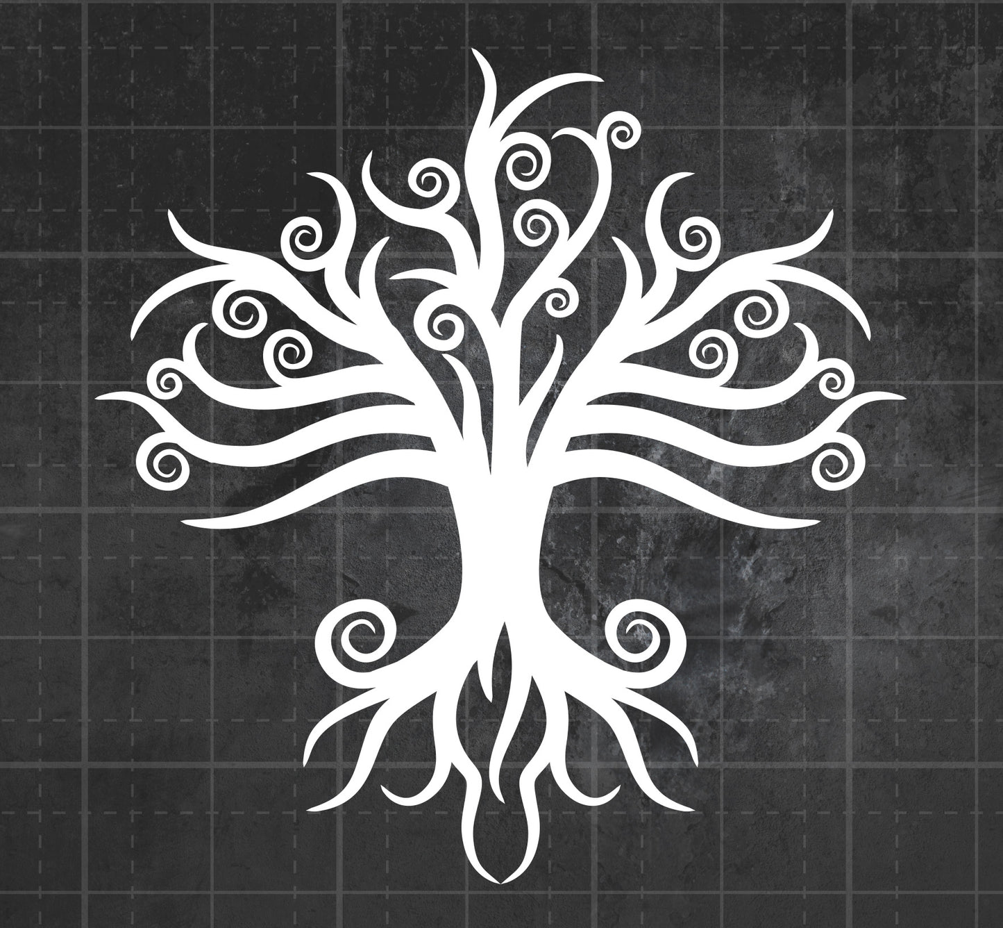 Swirly Tree - Premium Vinyl Decal