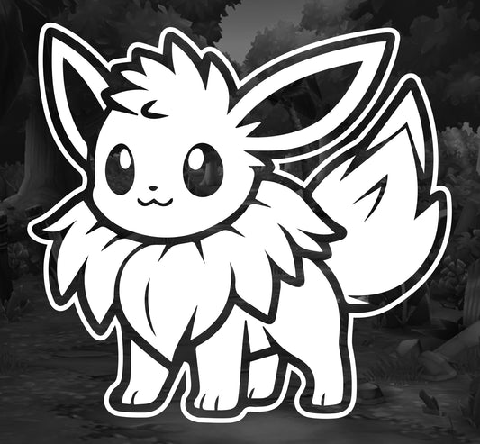 Pokemon (Eevee)- Premium Vinyl Decal