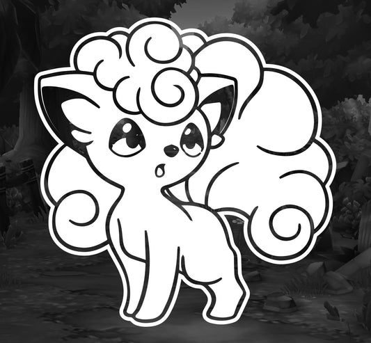 Pokemon (Ninetales) - Premium Vinyl Decal