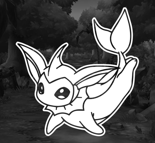Pokemon (Vaporeon) - Premium Vinyl Decal