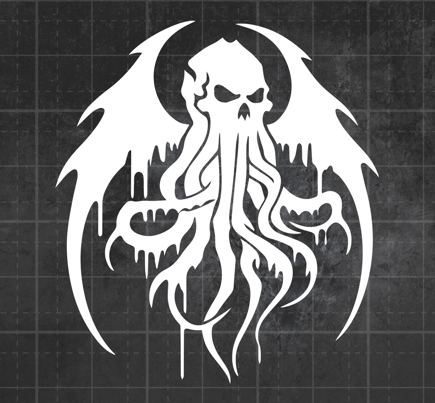 Cthulhu Flying 2 - Premium Vinyl Decal