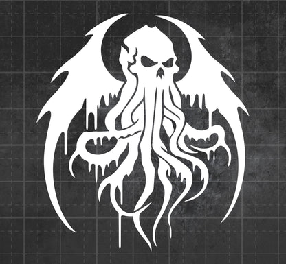Cthulhu Flying 2 - Premium Vinyl Decal
