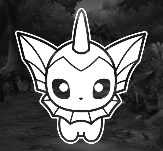 Pokemon (Vaporeon) - Premium Vinyl Decal