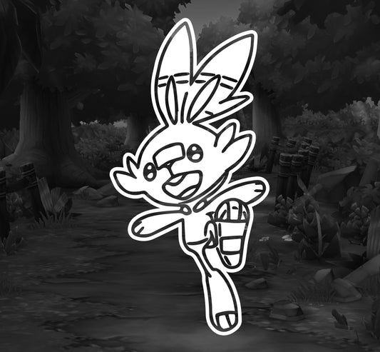 Pokemon (Scorbunny) - Premium Vinyl Decal