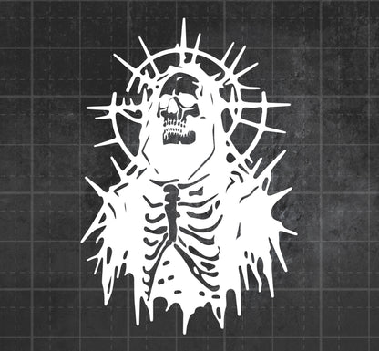 Demonic Skeleton - Premium Vinyl Decal