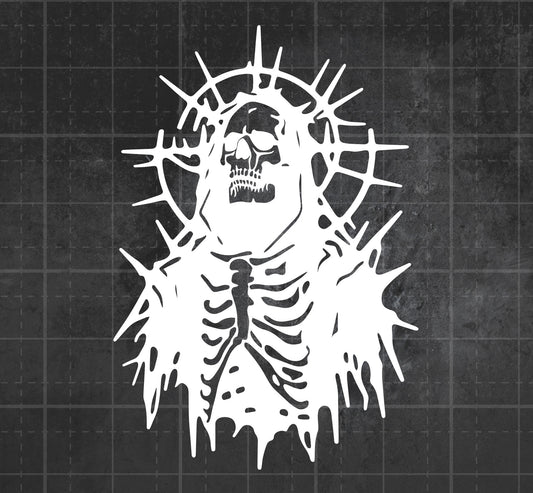 Demonic Skeleton - Premium Vinyl Decal