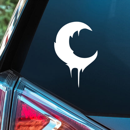 Dripping Moon - Premium Vinyl Decal