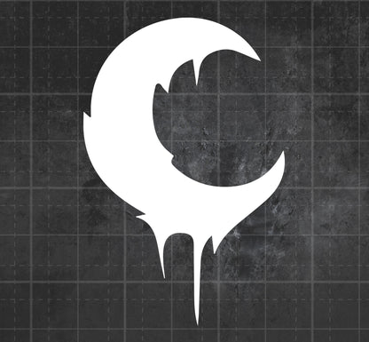 Dripping Moon - Premium Vinyl Decal