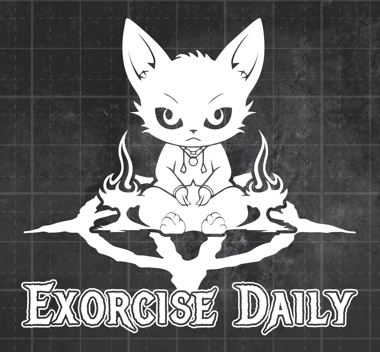 Exorcise Daily Cat- Premium Vinyl Decal