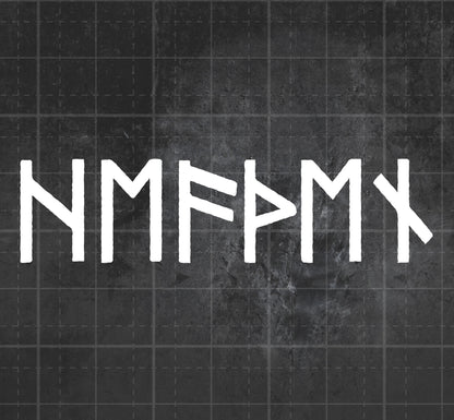 Heathen (Runic) - Premium Vinyl Decal