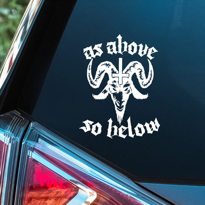 As Above So Below - Premium Vinyl Decal