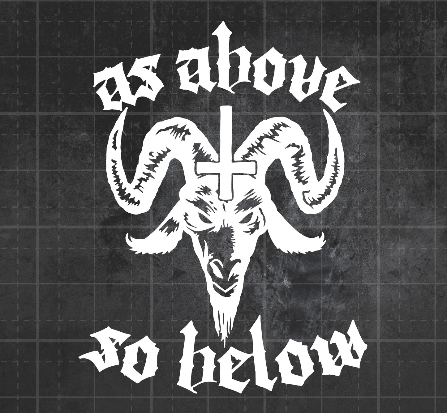 As Above So Below - Premium Vinyl Decal