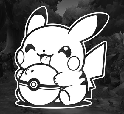 Pokemon (Fat Pikachu)- Premium Vinyl Decal