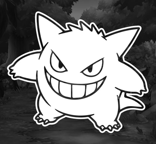 Pokemon (Gengar)- Premium Vinyl Decal