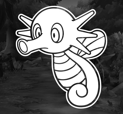 Pokemon (Horsea)- Premium Vinyl Decal