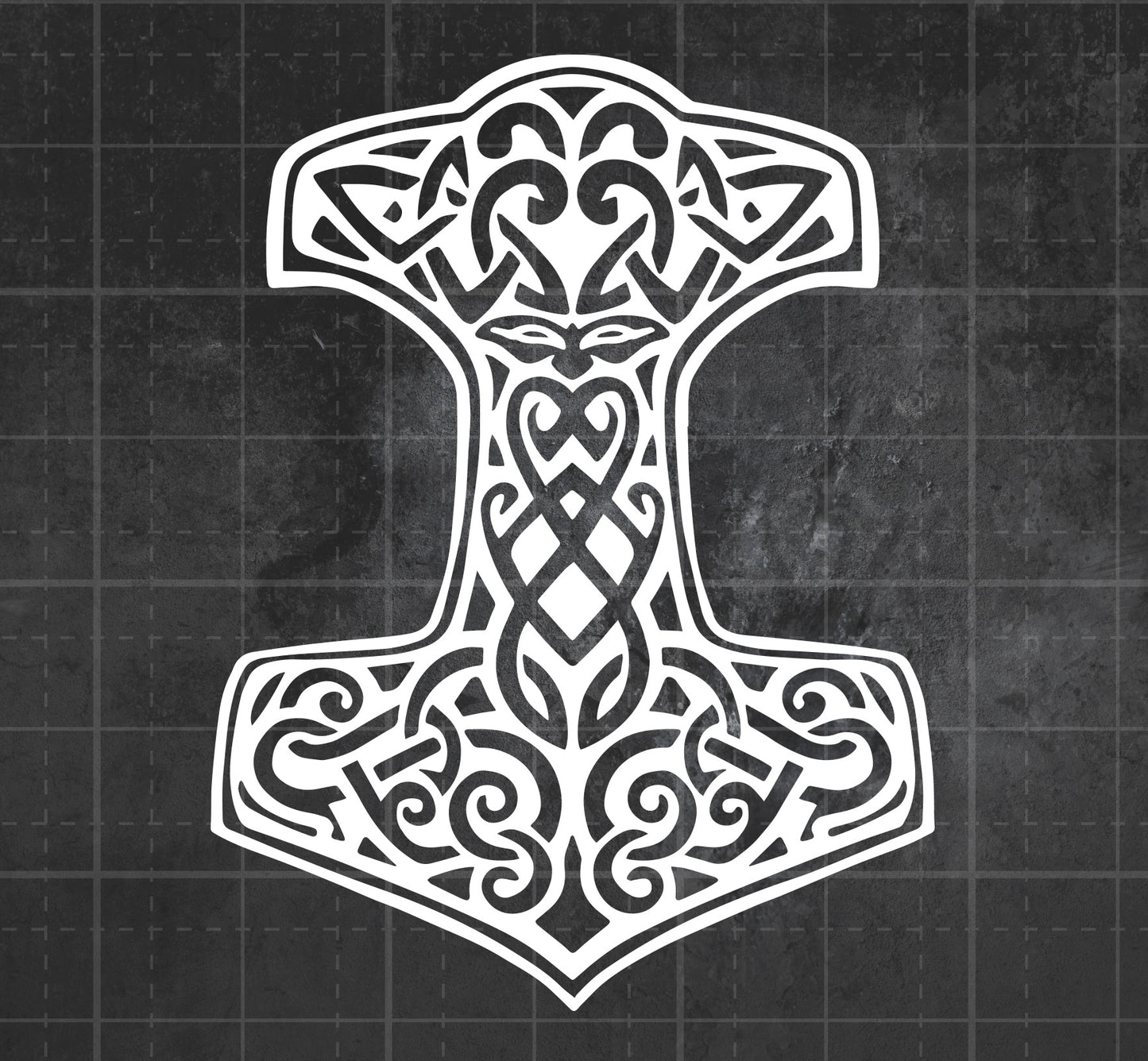 Mjolnir (Thor's Hammer) -  Premium Vinyl Decal