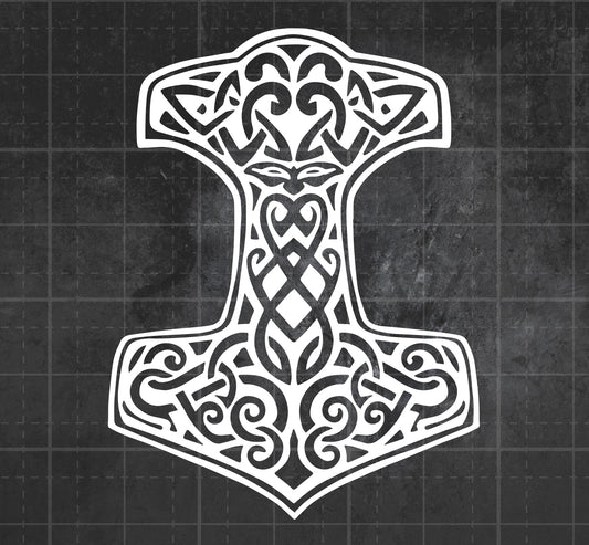 Mjolnir (Thor's Hammer) -  Premium Vinyl Decal