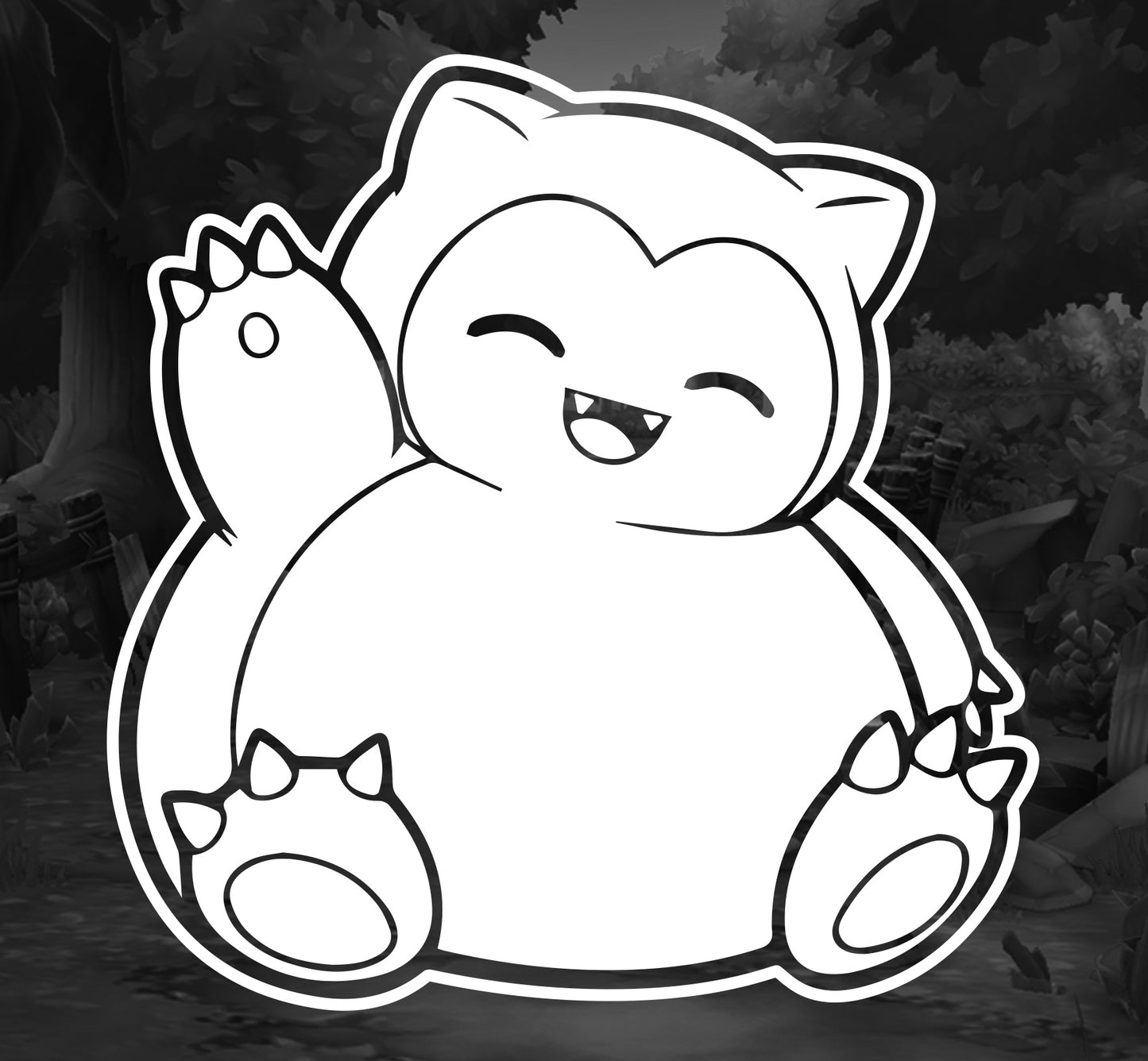 Pokemon (Snorlax)- Premium Vinyl Decal