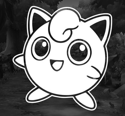 Pokemon (Jigglypuff)- Premium Vinyl Decal