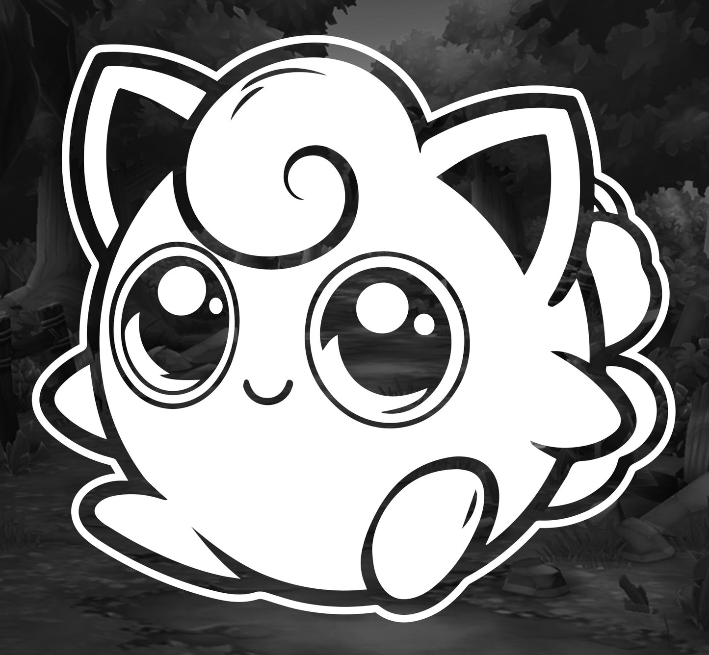Pokemon (Jigglypuff)- Premium Vinyl Decal