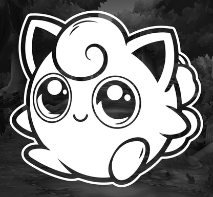 Pokemon (Jigglypuff)- Premium Vinyl Decal