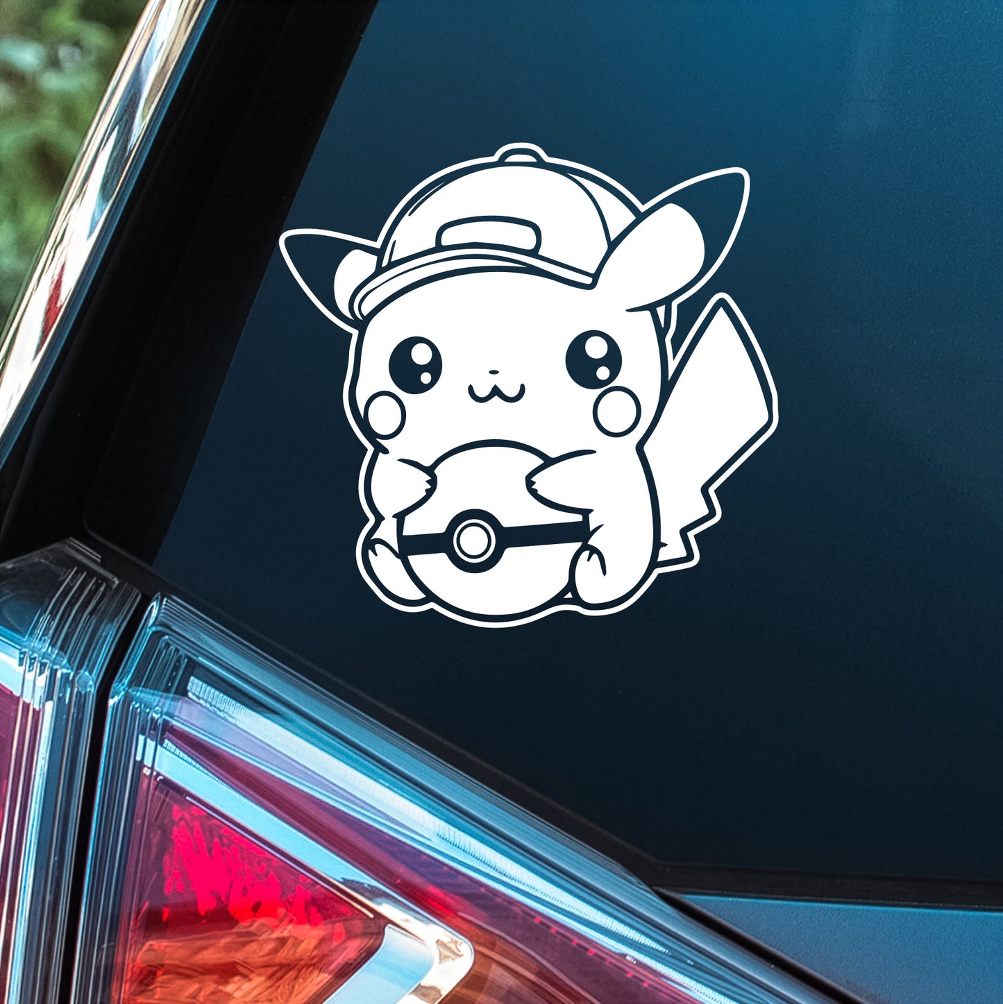 Pokemon (Hat Pikachu with Pokeball)- Premium Vinyl Decal
