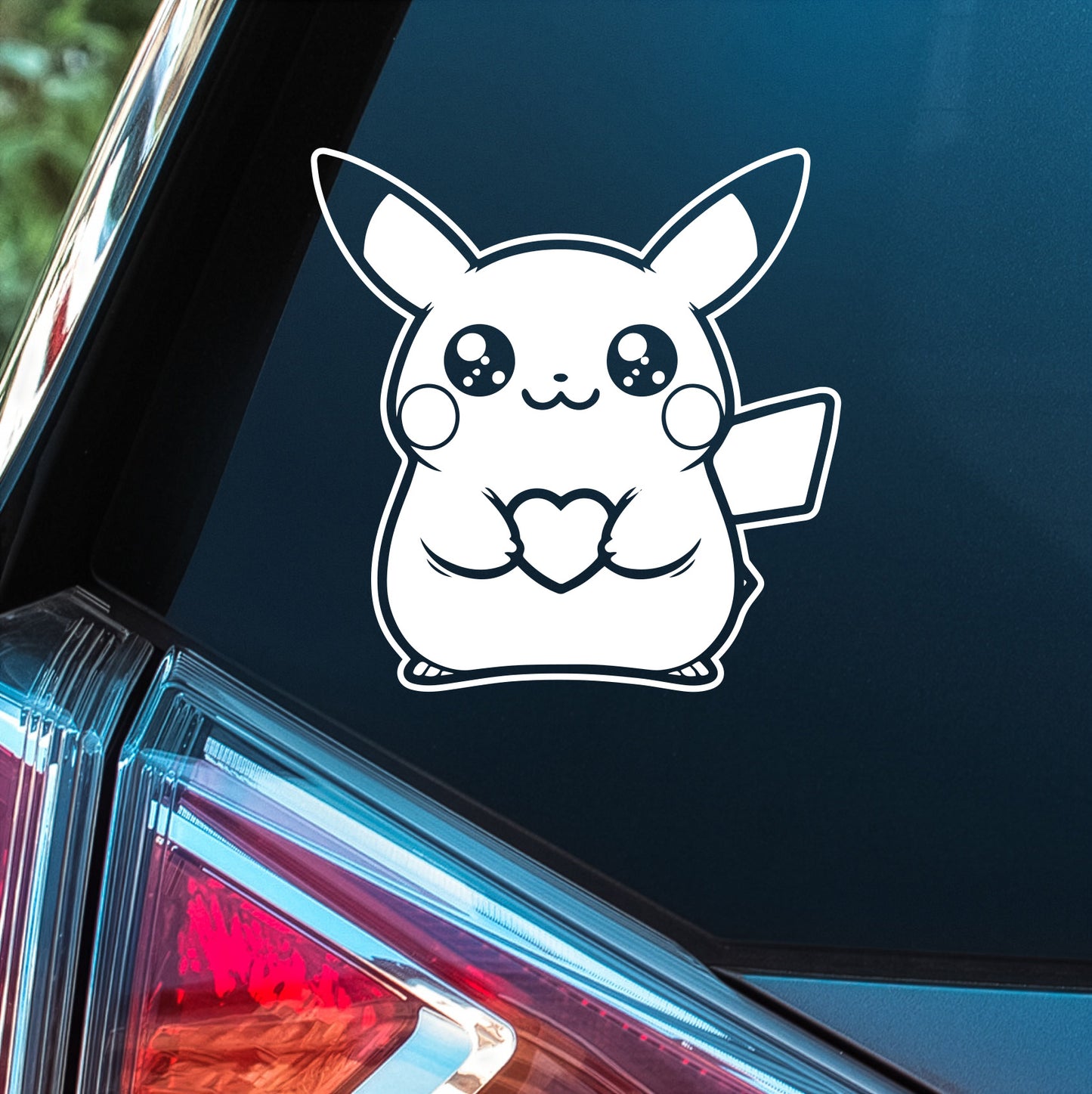 Pokemon (Pikachu with Heart)- Premium Vinyl Decal