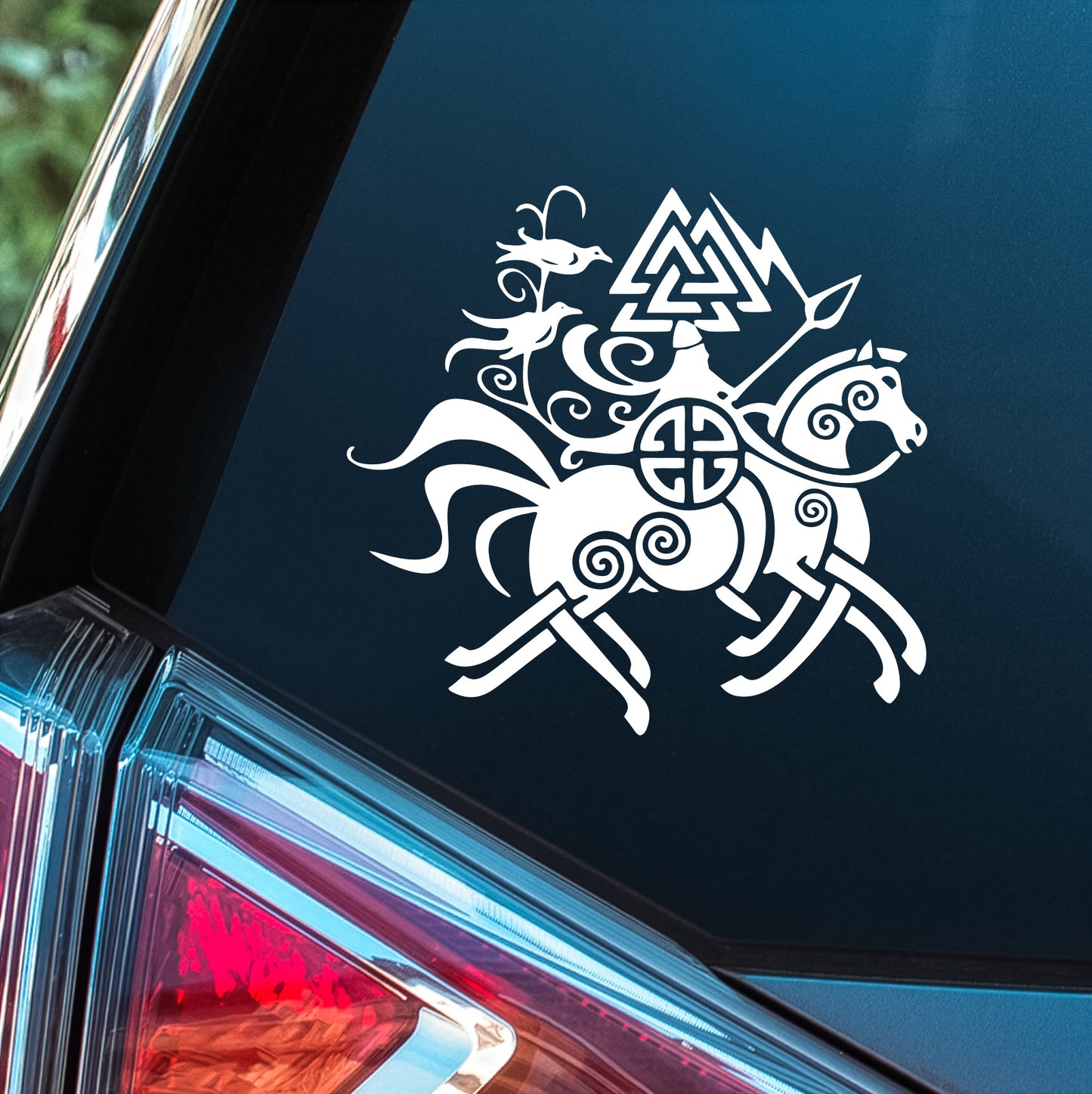 Odin on Sleipnir -  Premium Vinyl Decal