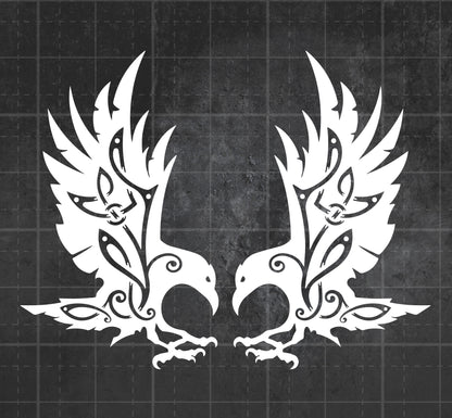 Norse Ravens - Premium Vinyl Decal