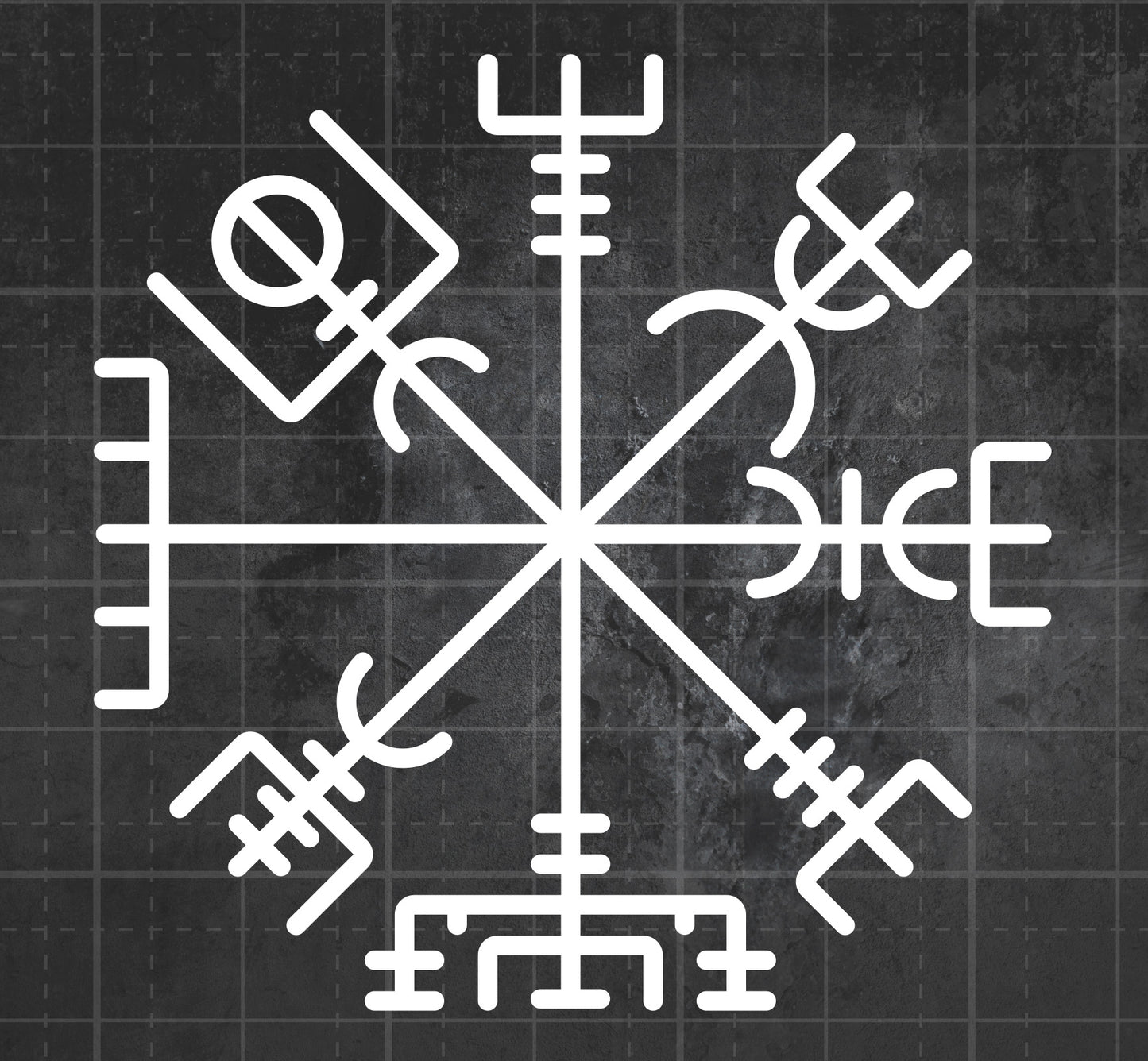 Runic Compass -  Premium Vinyl Decal