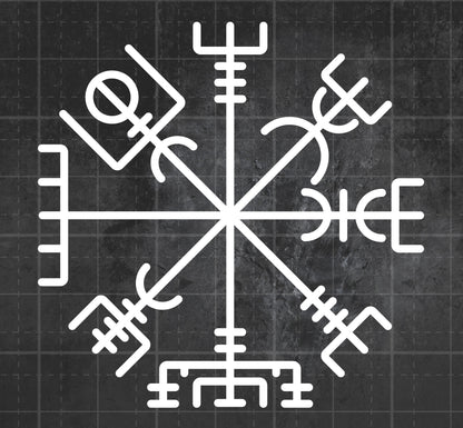 Runic Compass -  Premium Vinyl Decal