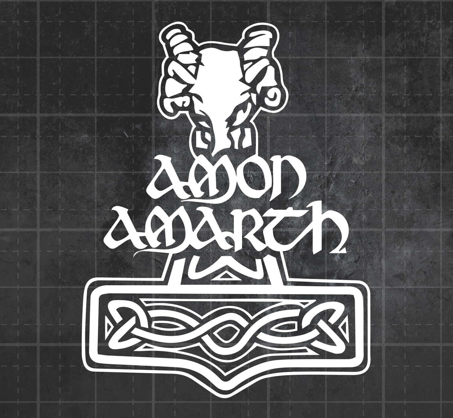 Amon Amarth (Hammer Logo) - Premium Vinyl Decal