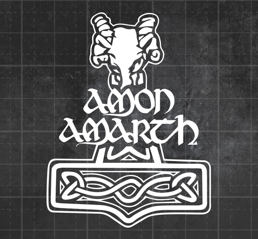 Amon Amarth (Hammer Logo) - Premium Vinyl Decal