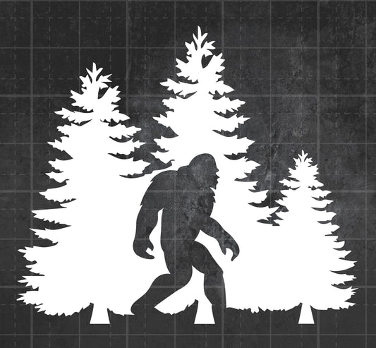 Bigfoot Walking - Premium Vinyl Decal