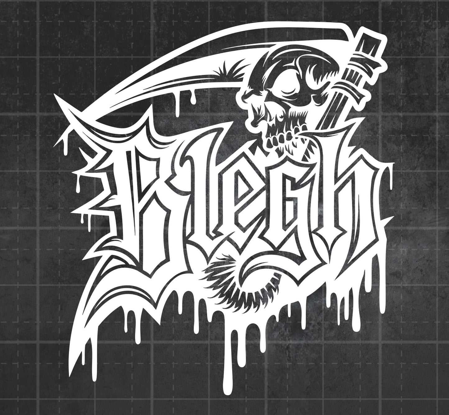Blegh! Scythe - Premium Vinyl Decal
