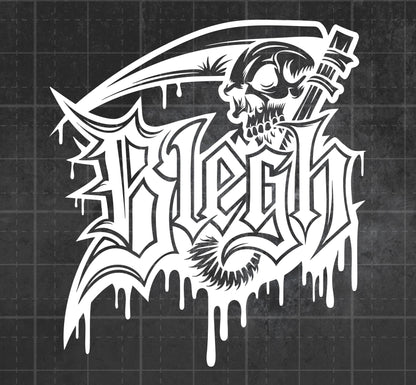 Blegh! Scythe - Premium Vinyl Decal