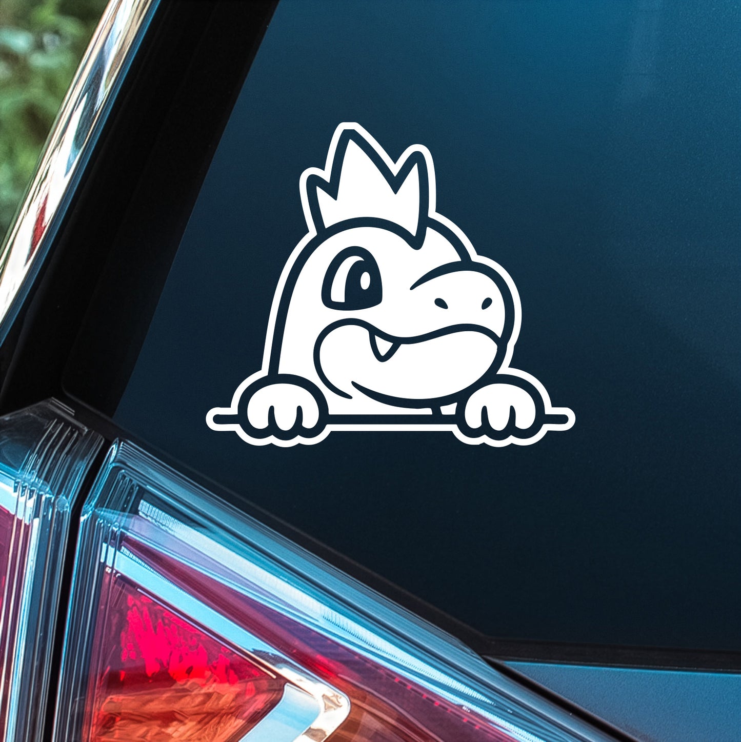 Pokemon (Croconaw Peeker)- Premium Vinyl Decal