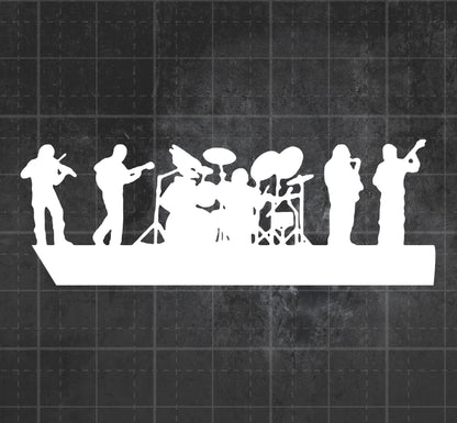 Dave Matthews Band (Silhouette) - Premium Vinyl Decal)